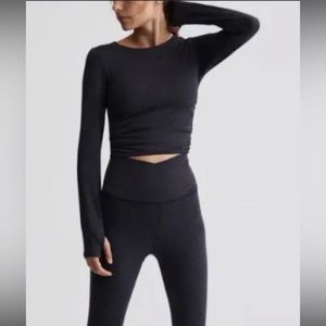 VARLEY Always Warm Sloan Cropped Tee Size XS